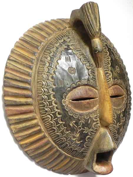 runde Gesichtsmaske  