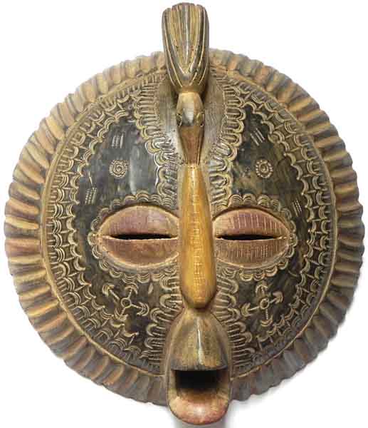 runde Gesichtsmaske  