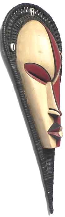 Maske mit Korbgeflecht
