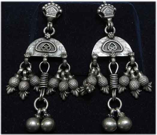 Silber Ohrringe Rajasthan