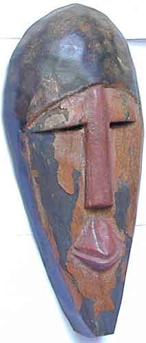 Maske mit Farbpigmenten 