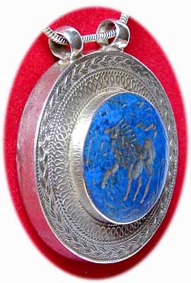 antiker Lapislazuli Anhnger