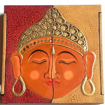 Schatulle mit Buddha Motiv