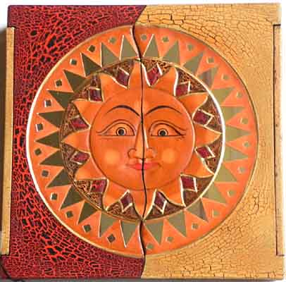Schatulle mit Sonne/Mond