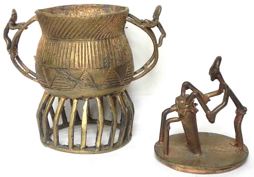 ornamentales Messing/Bronzegef 
