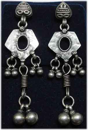 Silber Ohrringe Rajasthan