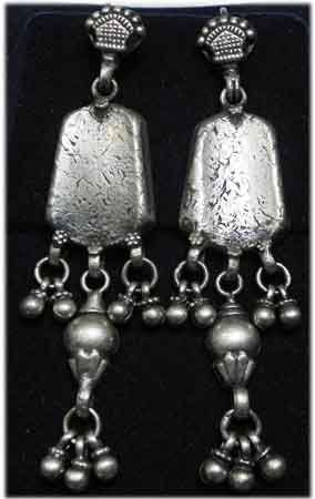 Silber Ohrringe Rajasthan