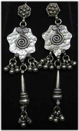 Silber Ohrringe Rajasthan