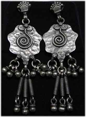 Silber Ohrringe Rajasthan