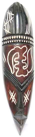 Miniaturmaske mit Adinkra Symbol