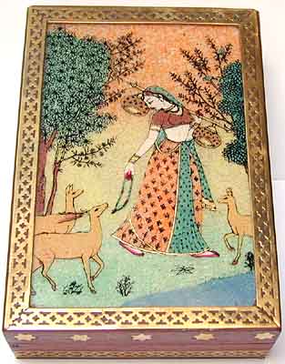 Schmuckkstchen mit Moghul Motiven