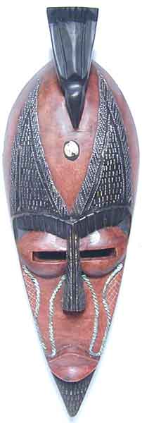 Gesichtsmaske mit Vogelaufsatz